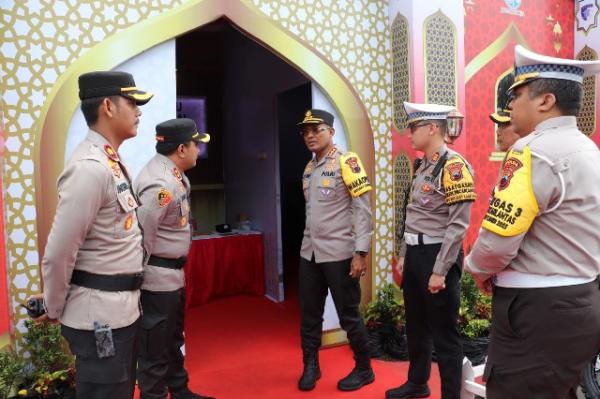 Pastikan Kesiapan, Wakapolda Jateng Cek Pos Terpadu di Alun-Alun Kendal