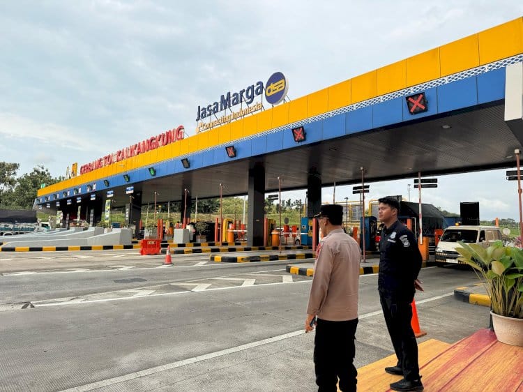 Hari Pertama Pengamanan Mudik, Lalu Lintas di Kalikangkung Berjalan Lancar