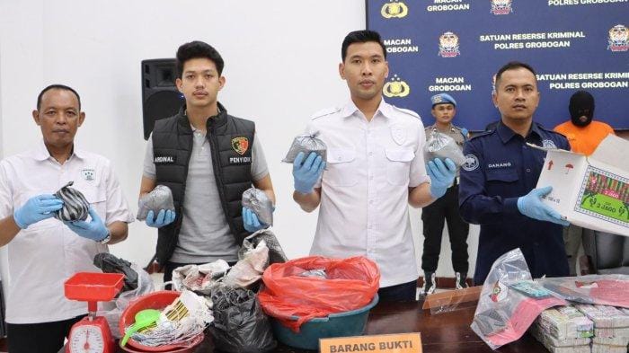 Polres Grobogan Tangkap 3 Penjual Obat Mercon, Amankan 19,9 Kg Bahan Peledak