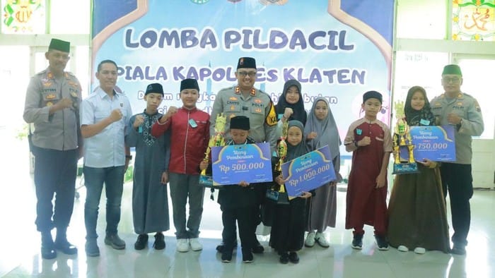 Ajang Inspiratif, Lomba Pildacil Piala Kapolres Klaten Digelar Meriah