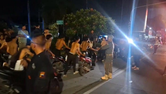Polrestabes Semarang Amankan 278 Anggota Kreak karena Nyalakan Kembang Api di Jalan