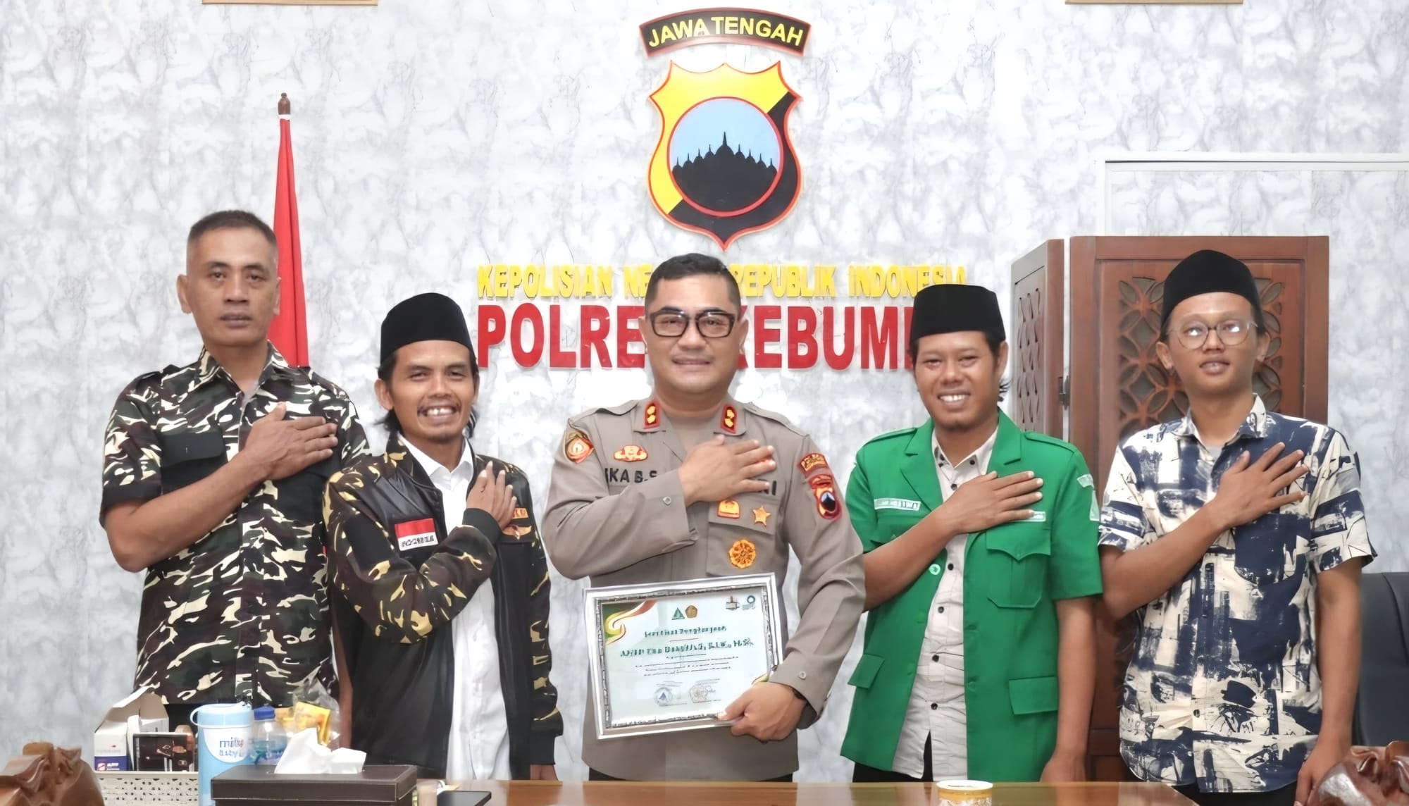 Polres Kebumen Raih Penghargaan dari Ansor, Dinilai Sukses Amankan Lebaran 2025
