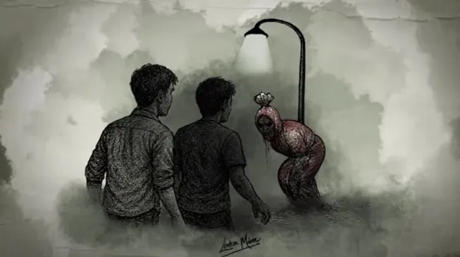 Warga Wonogiri Heboh! Pedagang Bakso Diteror Pocong di Tengah Malam
