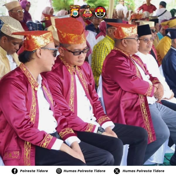 Puncak Peringatan Hari Jadi Tidore ke-917, Kapolresta Tidore Turut Hadir