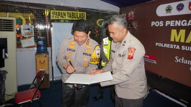 Cek Pos Pam, Kapolresta Solo Kawal Kelancaran Arus Balik Lebaran