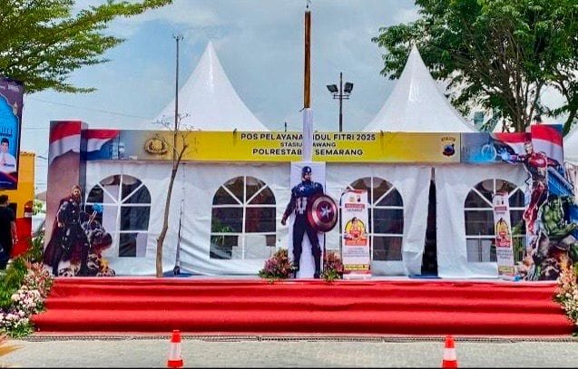 Pos Mudik Polres Semarang Tampil Ramah Anak dan Nyaman Dipandang