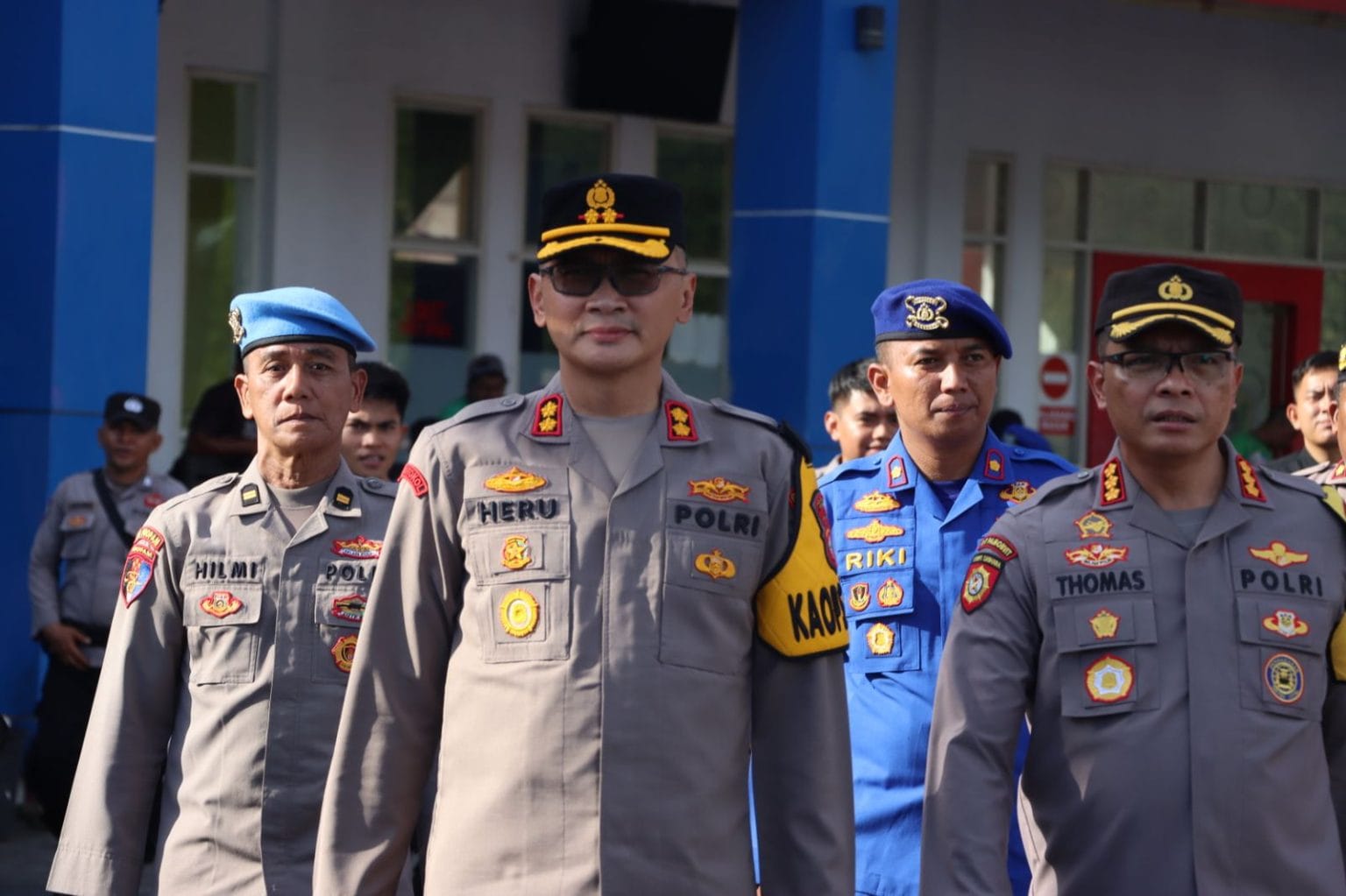 Pos Pam Operasi Ketupat Kie Raha 2025 di Tidore Diperiksa Dir Polairud, Pamobvit, dan Kapolresta