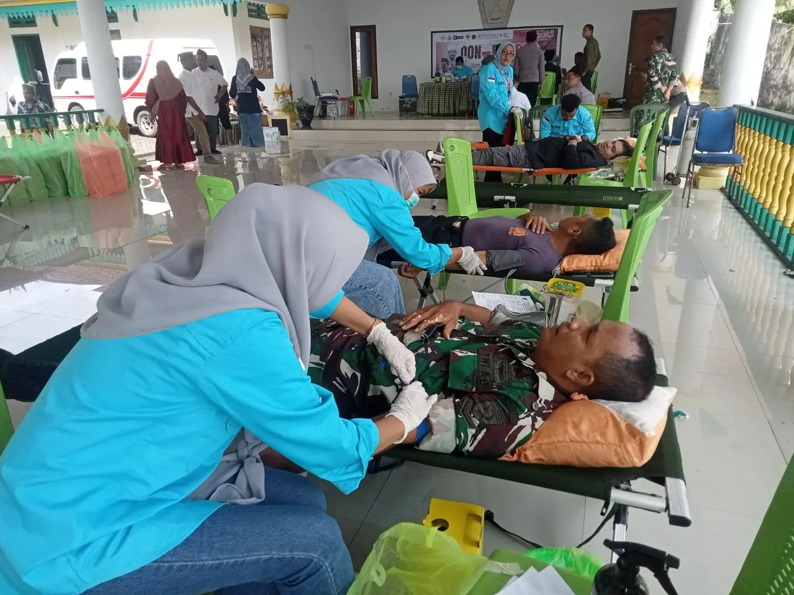 Polresta Tidore Berpartisipasi dalam Donor Darah Peringatan Hari Jadi Tidore ke-917