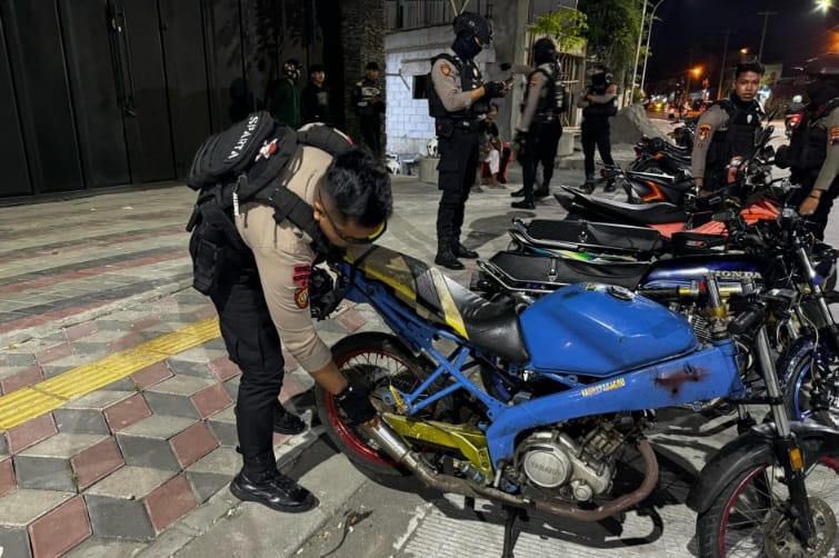 Polisi Gagalkan Aksi Balap Liar, 12 Motor Berknalpot Brong Diamankan Tim Sparta