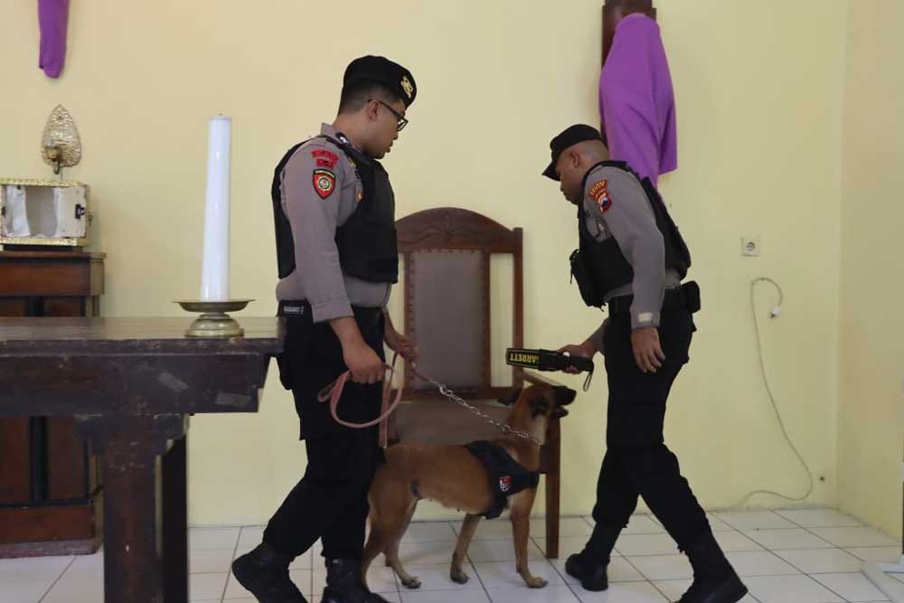 Polres Demak Amankan Perayaan Paskah di Seluruh Gereja Kabupaten