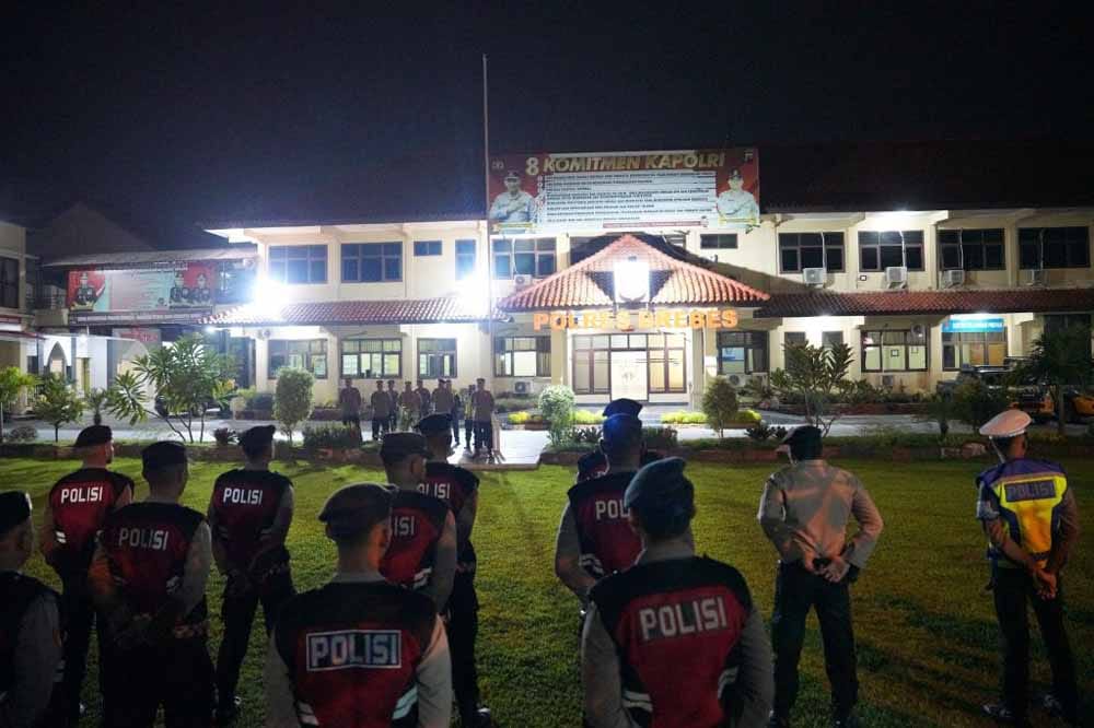 Jelang Akhir Pekan, Polres Brebes Kerahkan Patroli Skala Besar