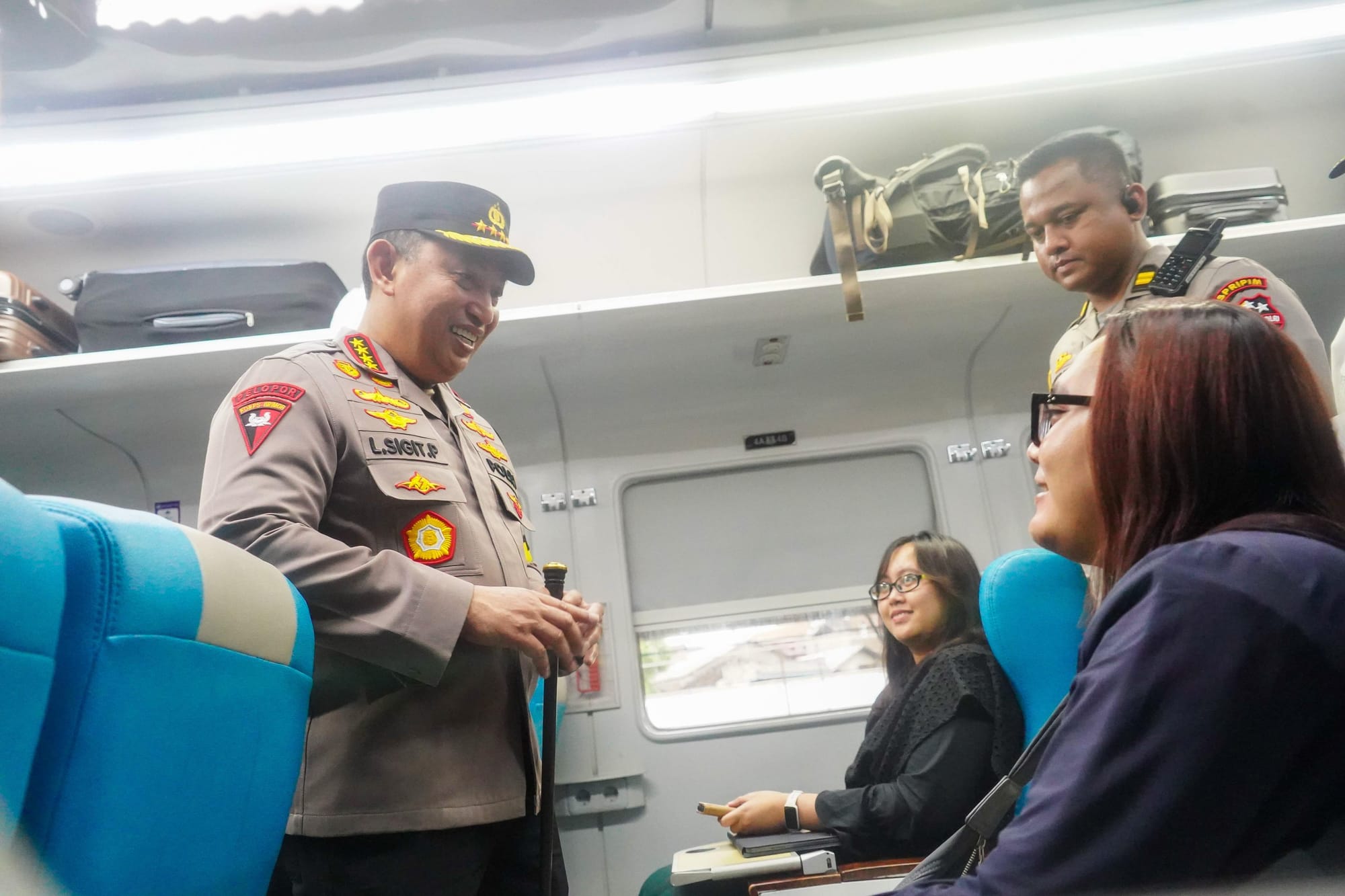 Kapolri Tinjau Langsung Arus Balik di Stasiun Tawang Semarang