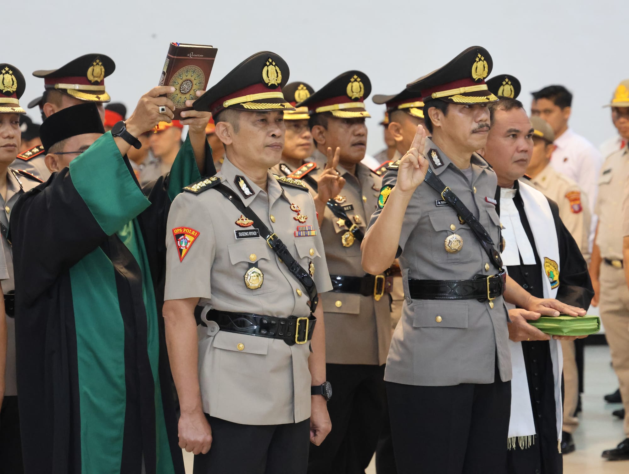 Kapolda Kalteng Pimpin Sertijab, Tiga PJU dan Tujuh Kapolres Resmi Berganti