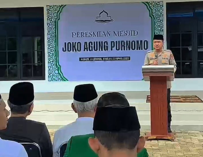 Kapolres Pandeglang Resmikan Masjid Joko Agung Purnomo: Wujud Sinergi Ulama dan Umara