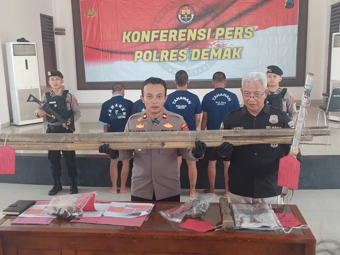 Empat Tersangka Pengeroyokan di Bonangrejo Diamankan, Lima Pelaku Lainnya Masuk DPO