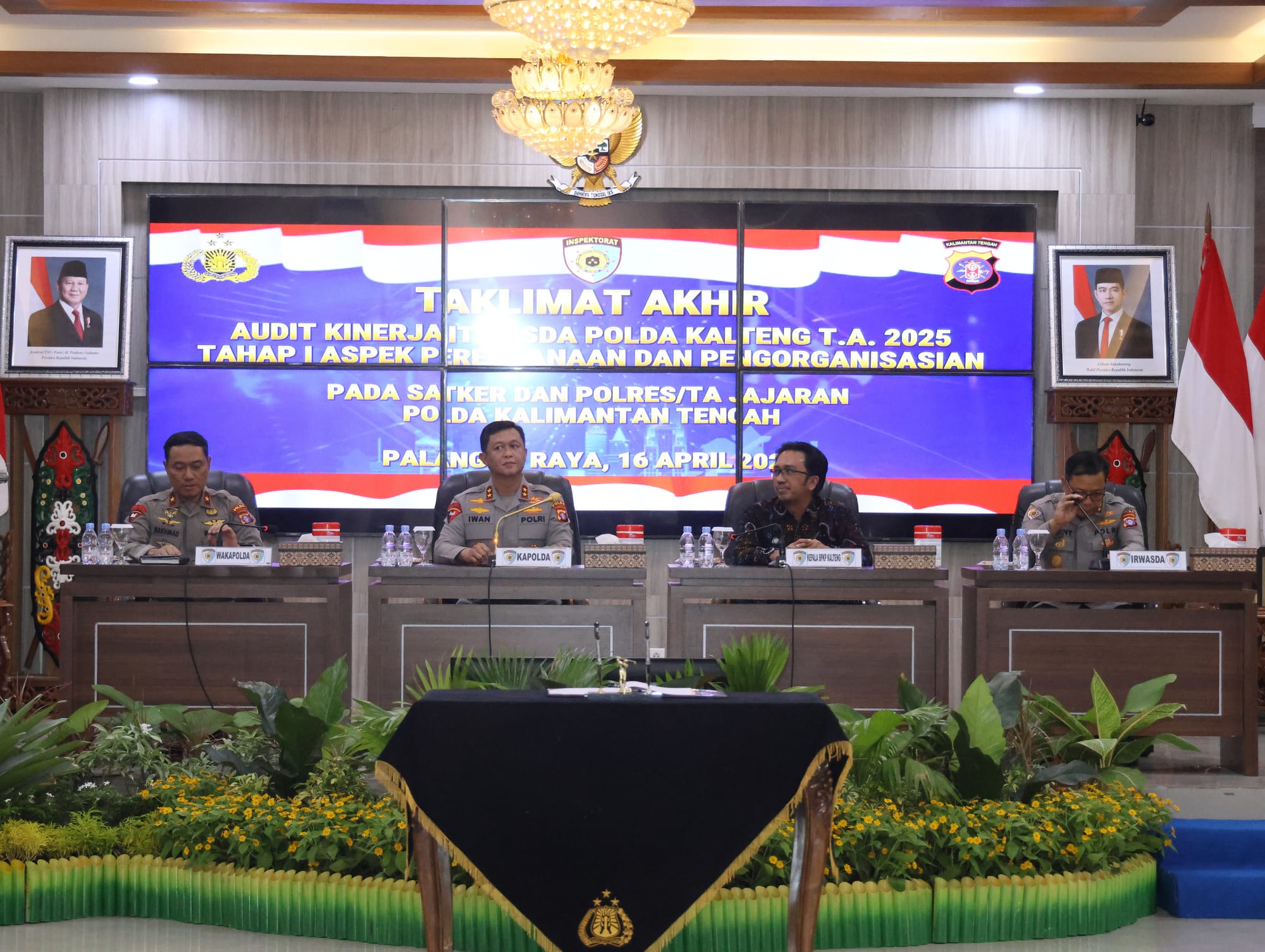 Mantapkan Kinerja, Itwasda Polda Kalteng gelar Taklimat Akhir Audit Kinerja