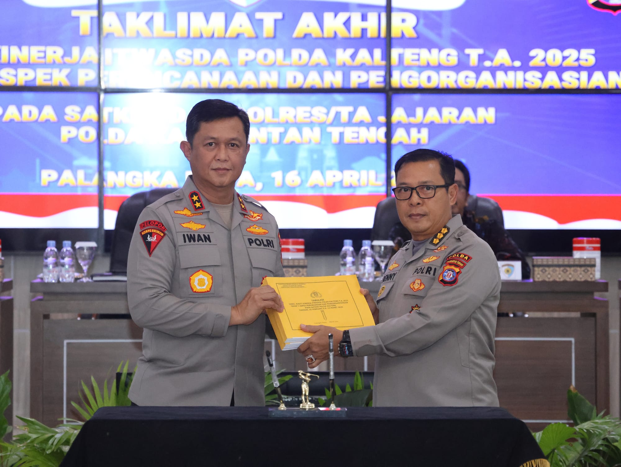 Itwasda Polda Kalteng Laksanakan Taklimat Akhir Audit, Tegaskan Komitmen Peningkatan Kinerja
