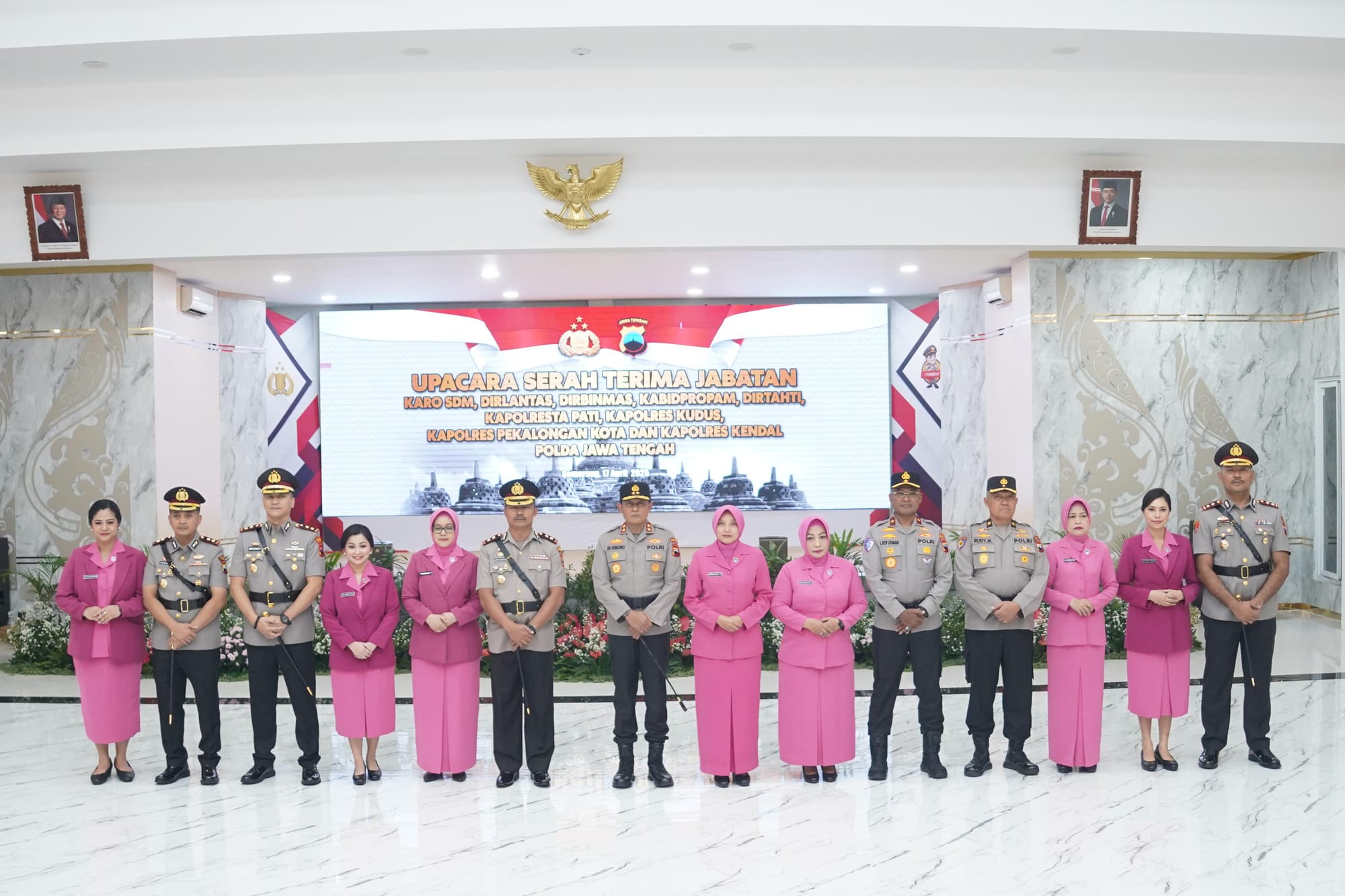 Kapolda Jateng Tekankan Perbaikan Internal saat Sertijab 5 Pejabat Utama dan 4 Kapolres