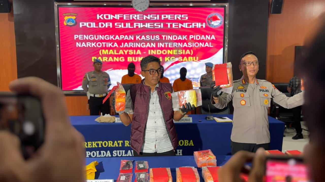 Pengiriman 24 Kg Sabu Digagalkan Polisi di Palu, Tiga Orang Ditangkap