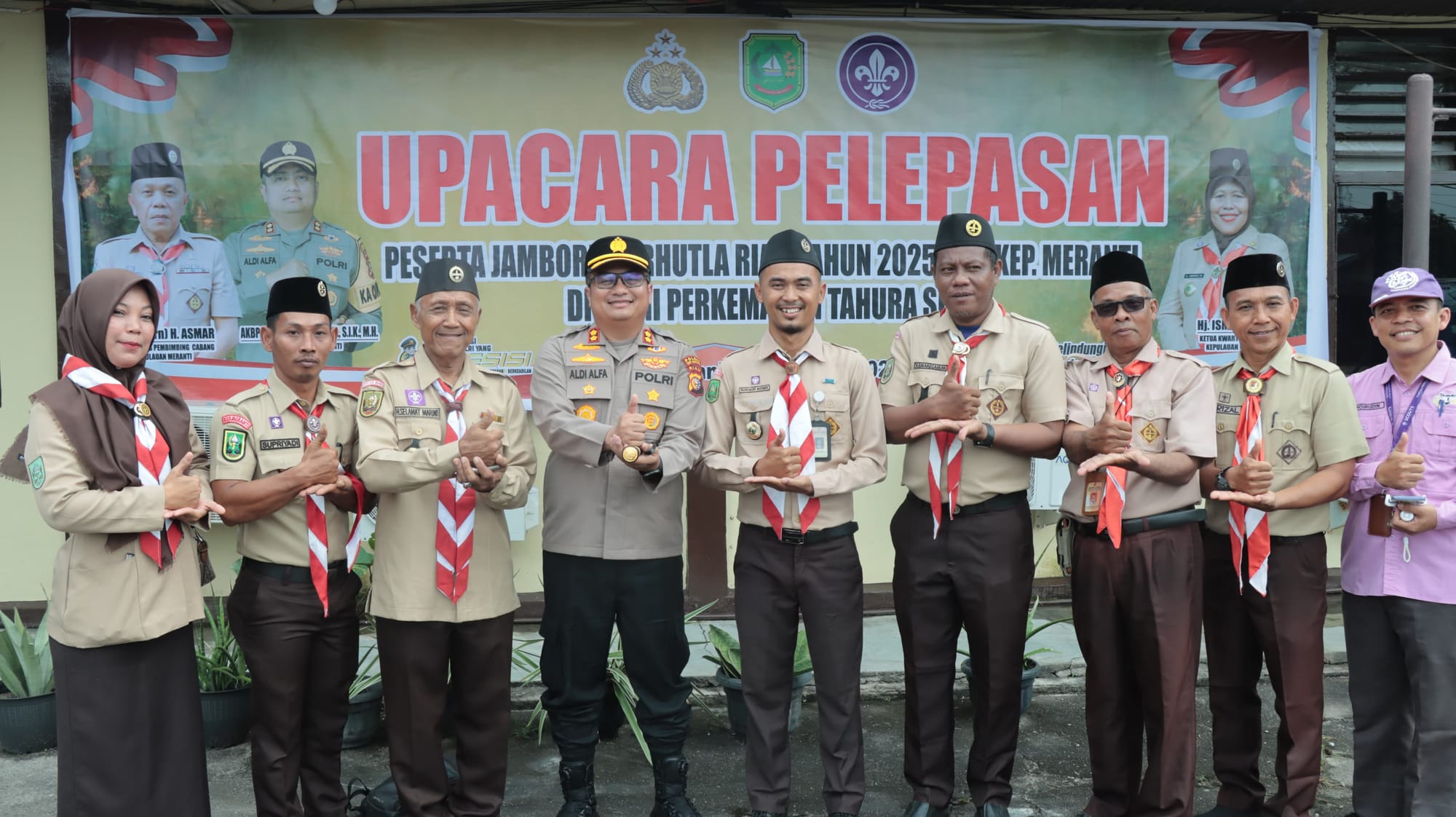 Kapolres Kepulauan Meranti Lepas Puluhan Peserta Jambore Karhutla 2025 untuk Tingkatkan Kesadaran