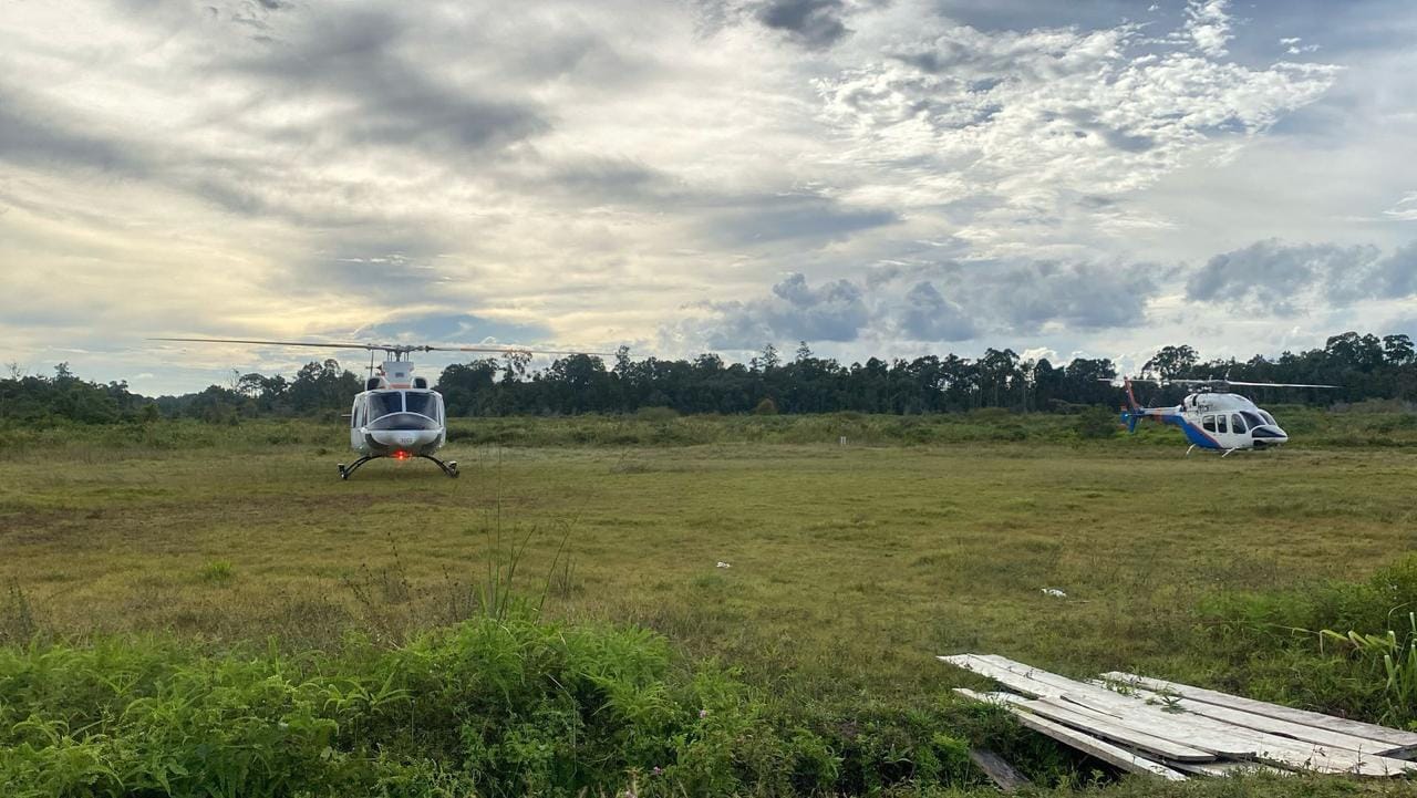 Polri Kerahkan Helikopter untuk Misi Kemanusiaan Cari IPTU Tomi Samuel di Operasi AB Moskona 2025