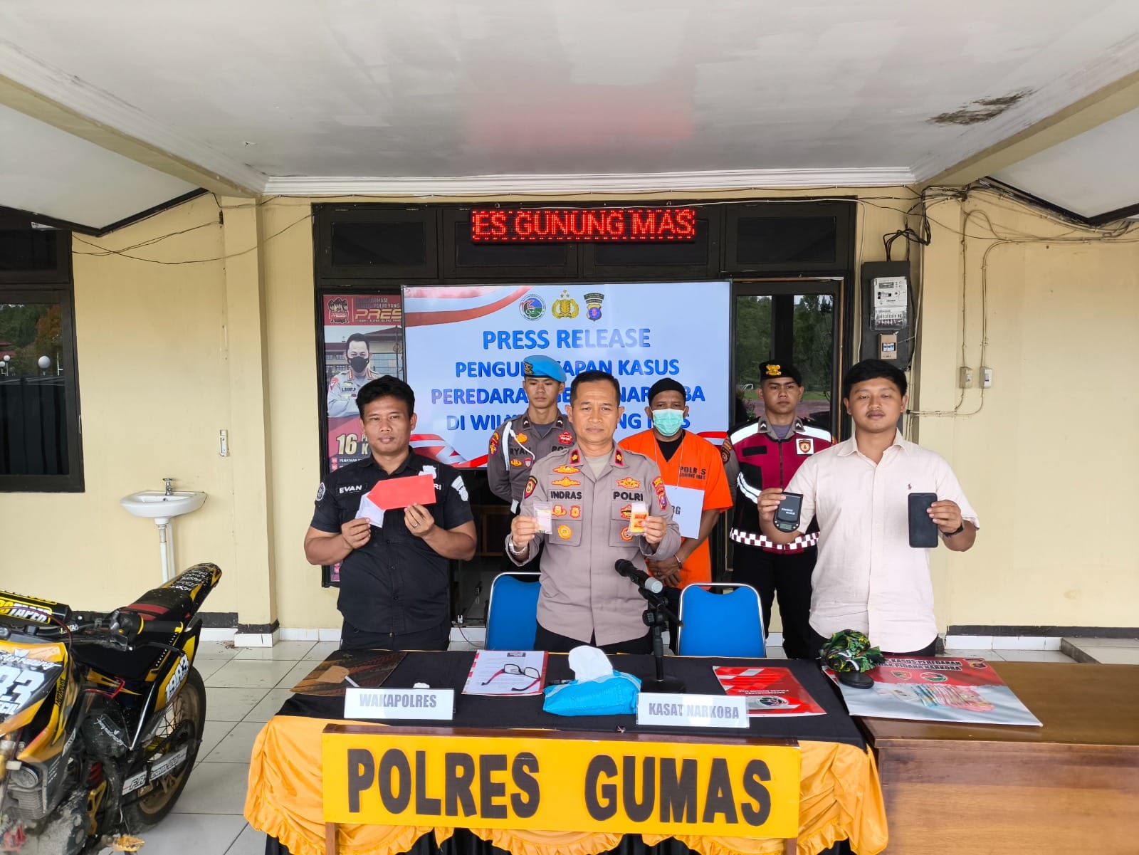 Polres Gunung Mas Ungkap Jaringan Narkoba di Sepang, Amankan Sabu Senilai Jutaan Rupiah