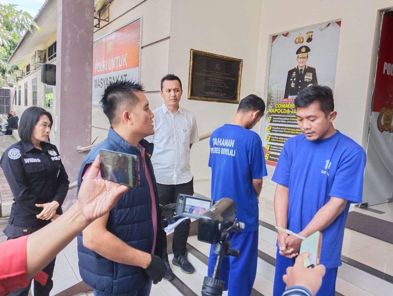 Polres Boyolali Tangkap Dua Pencuri Motor dan HP