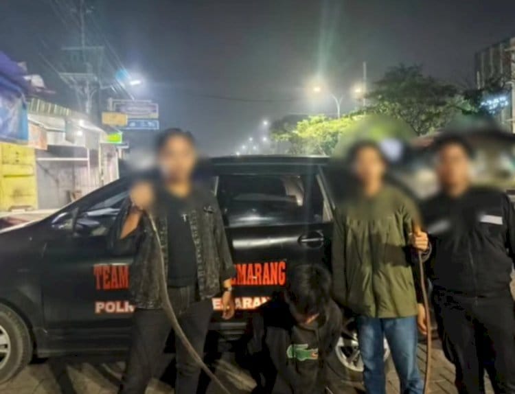 Bentrok Gangster di Semarang Ricuh, Polisi Sita Sajam dan Amankan Pelaku