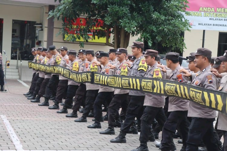 Hadapi Aksi Unjuk Rasa, Polres Boyolali Kerahkan Personel dengan Cara Humanis
