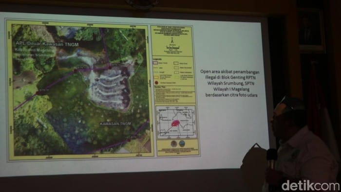 Tambang Ilegal Rusak Ratusan Hektare Lahan TNGM di Jawa Tengah