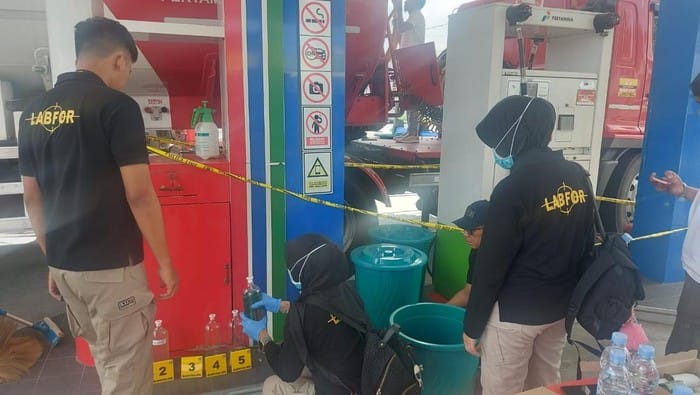 Bidlabfor Polda Jateng Selidiki Kasus Pertalite Diduga Tercampur Air di SPBU Trucuk