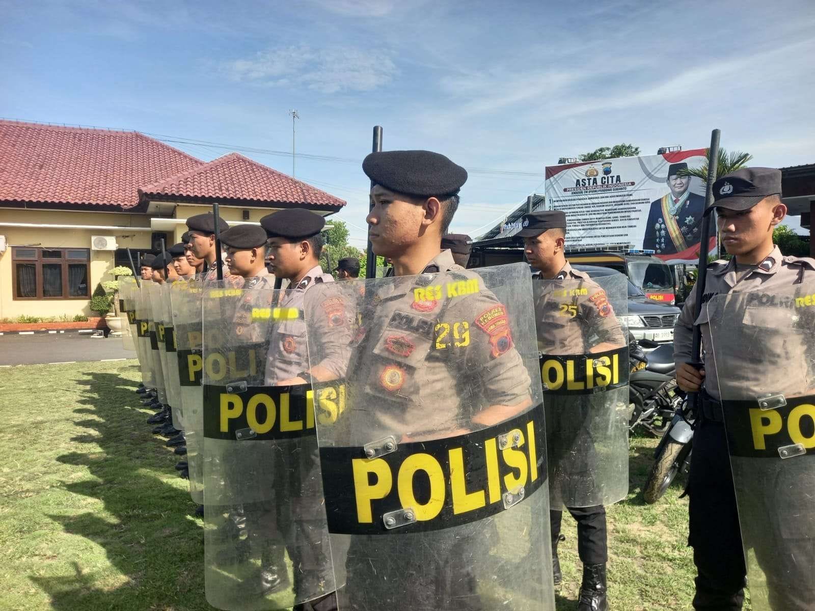 Satsamapta Polres Kebumen Gelar Latihan Tanggap Situasi Kontijensi