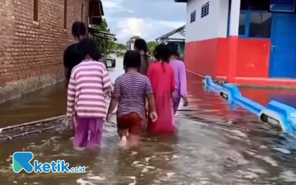Banjir Rob Rendam 10 Desa di Ulujami, Pemalang Kembali Dilanda Air Pasang