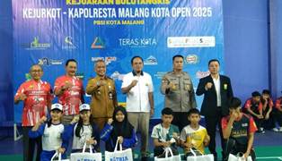 Kejurkot Kapolresta Malang Kota Open 2025 Resmi Digelar, Kolaborasi Polri dan PBSI