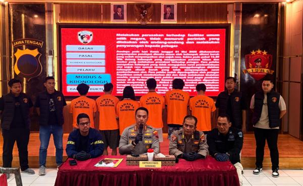 Polisi Tetapkan 6 Anggota Anarko sebagai Tersangka Kerusuhan May Day di Semarang