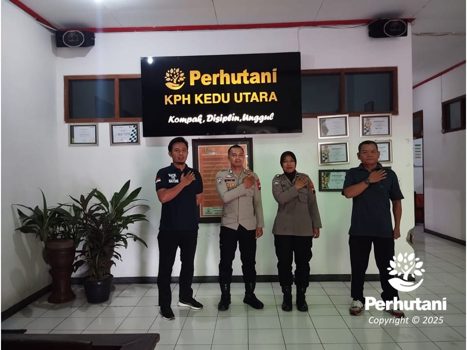 Jaga Kelestarian Alam, Perhutani dan Polres Magelang Kota Bersinergi Amankan Hutan