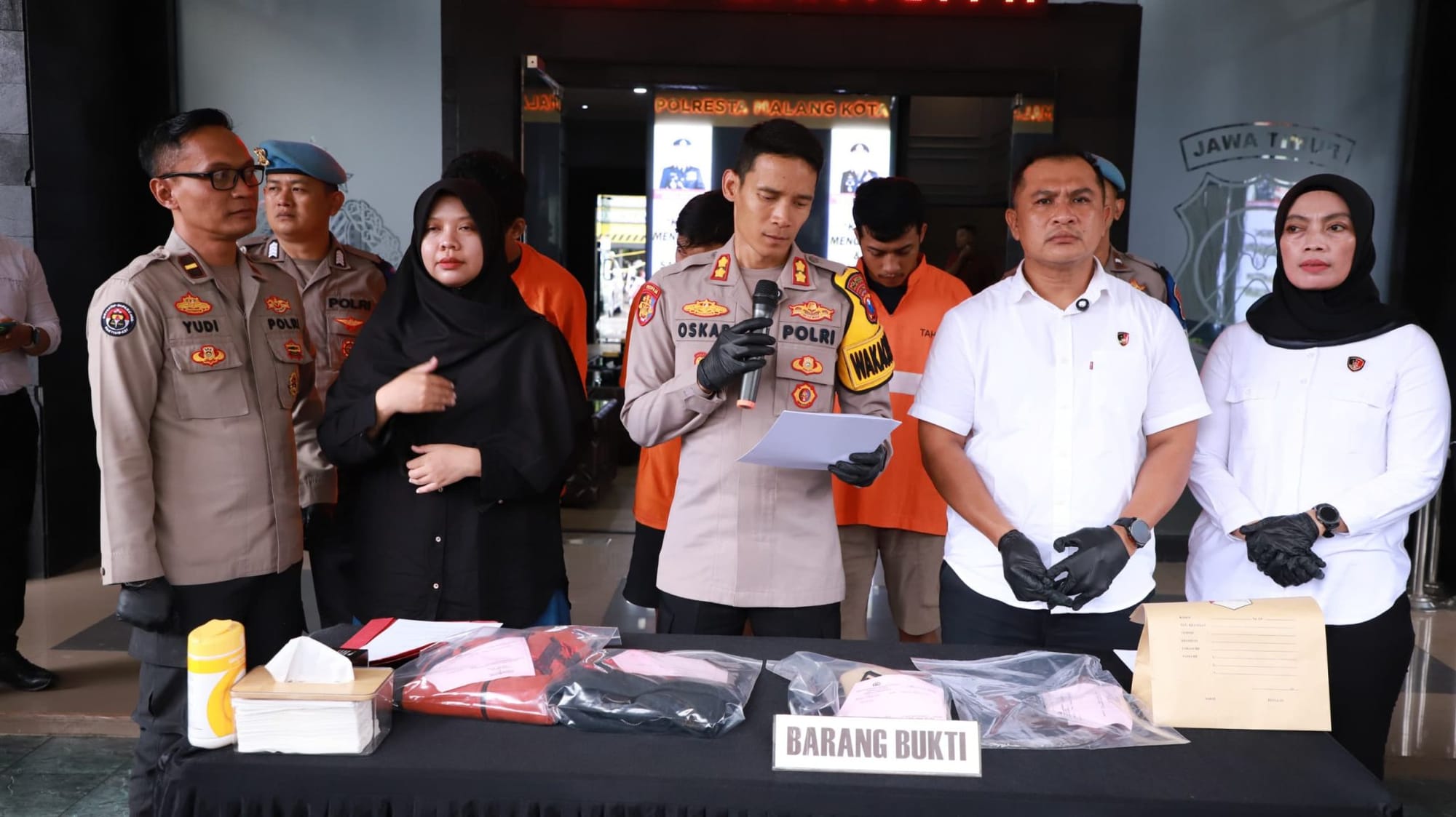 Polresta Malang Kota Amankan Lima Terduga Pelaku Pengeroyokan di Klojen