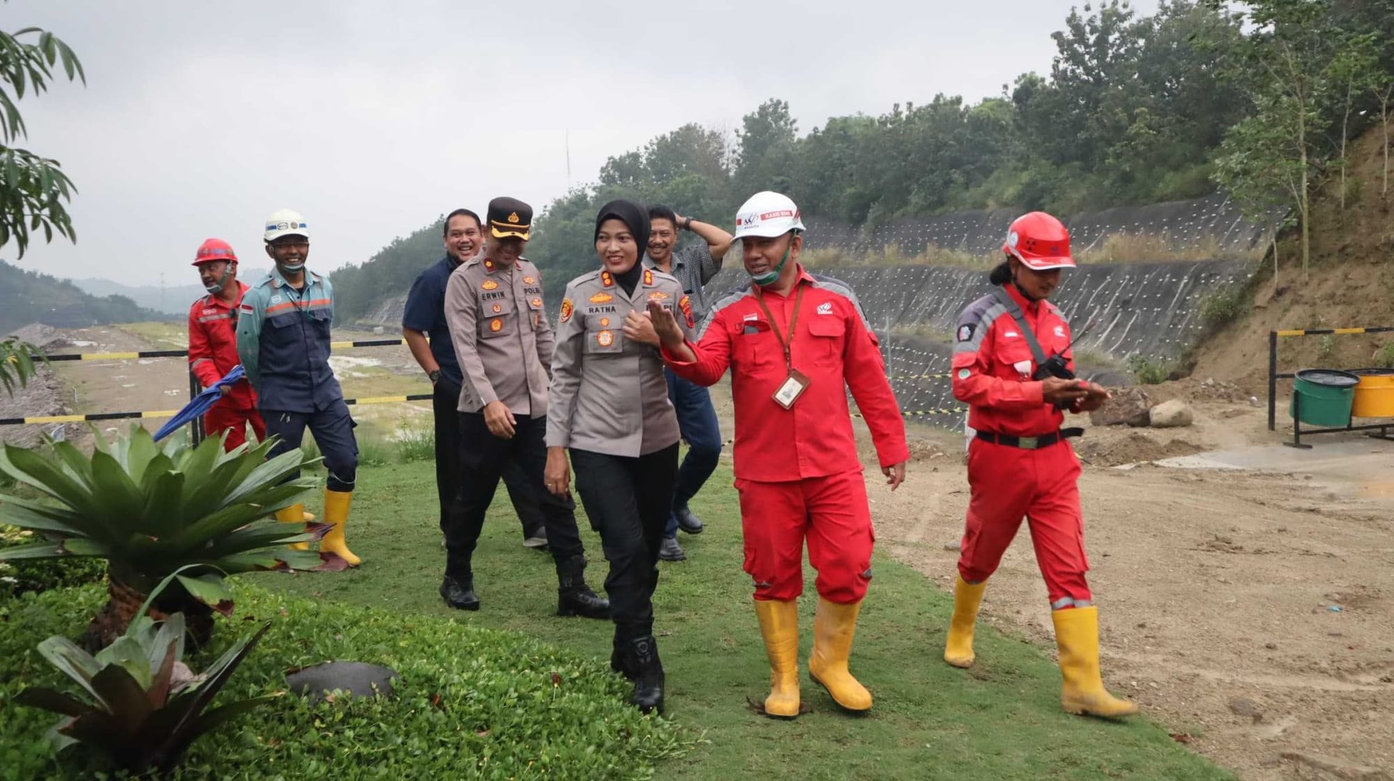 Kapolres Semarang Pantau Proyek Bendungan Jragung Lewat Patroli Dialogis