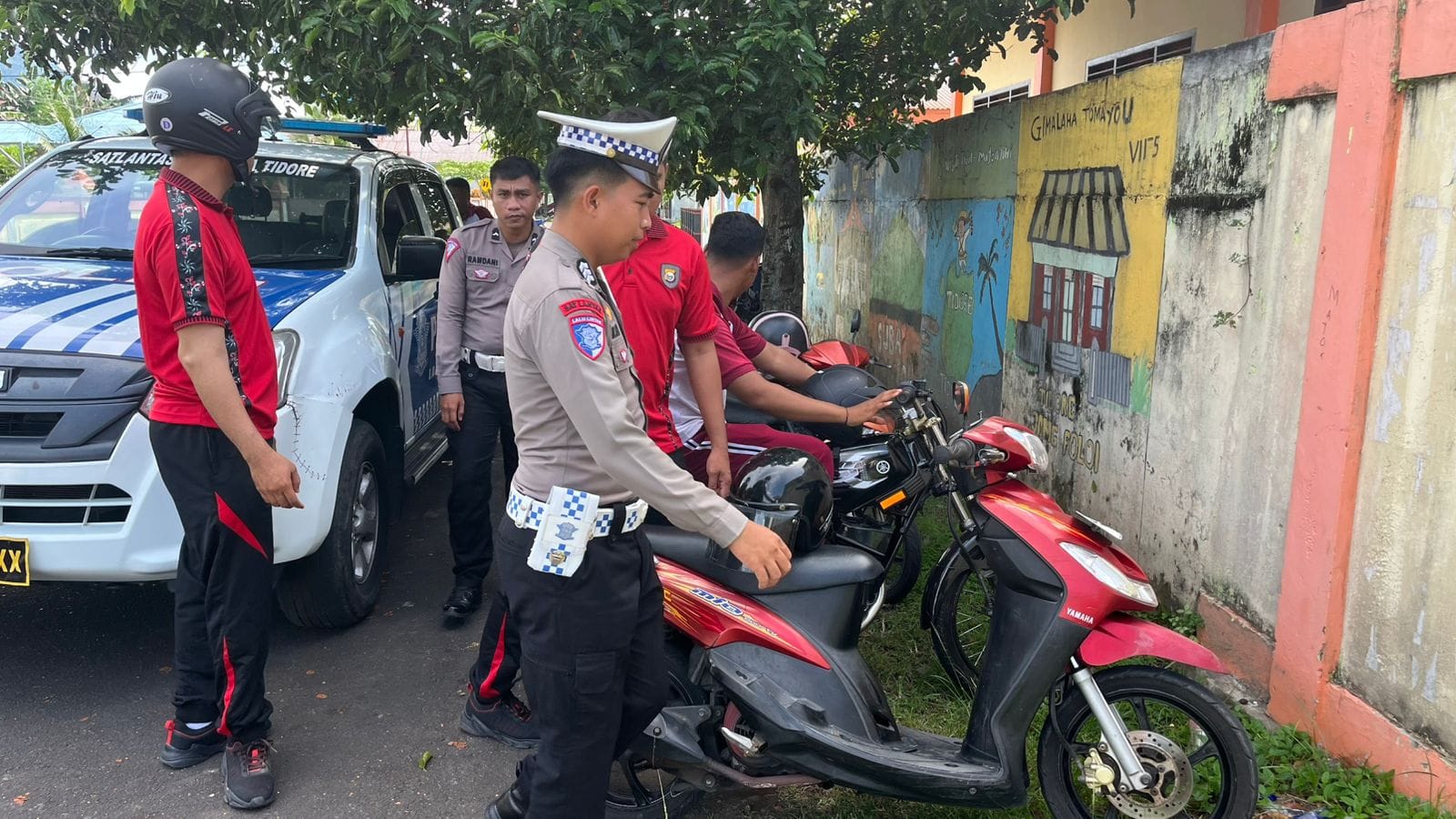 Sat Lantas Polresta Tidore Tindak Tegas Pengendara Motor di Bawah Umur