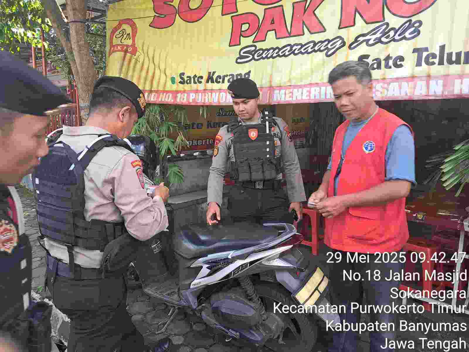 Antisipasi Premanisme, Satgas Preventif Polresta Banyumas Intensifkan Patroli Rumah Makan