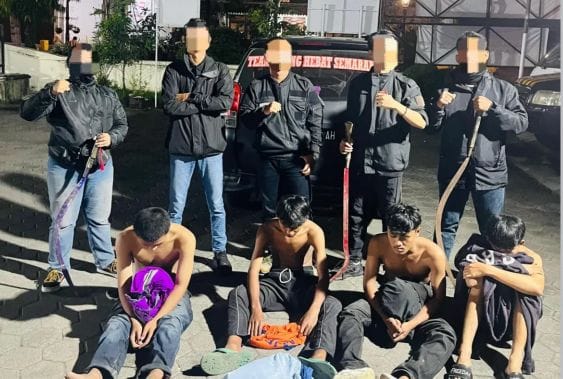 Aksi Tawuran di Semarang Digagalkan Polisi, 8 Remaja Terlibat Ditangkap