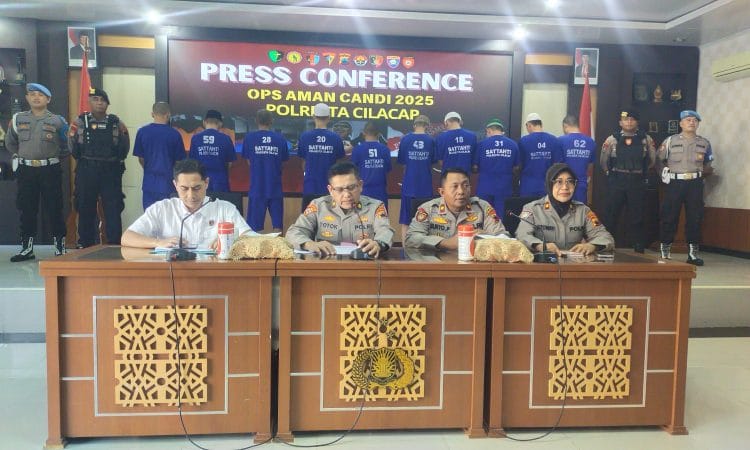 Polresta Cilacap Ringkus 10 Pelaku Premanisme dalam Operasi Aman Candi 2025