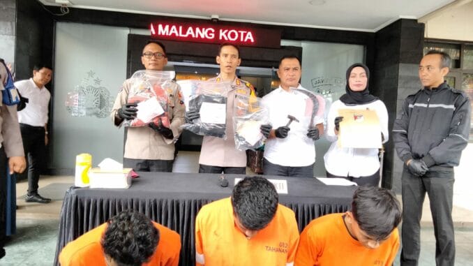 Satreskrim Polresta Malang Kota Tangkap Lima Pelaku Pengeroyokan