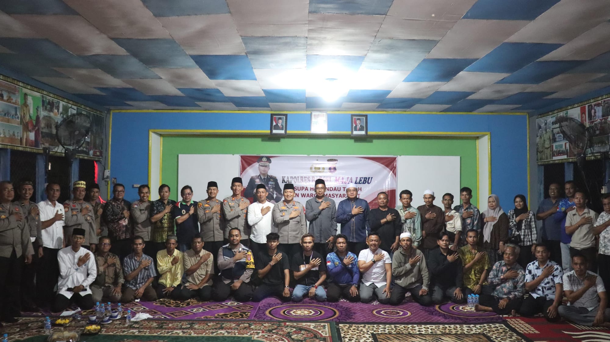 Kapolres Barsel Maja Lebu Gelar Tatap Muka Bersama Tokoh dan Warga Desa Baru