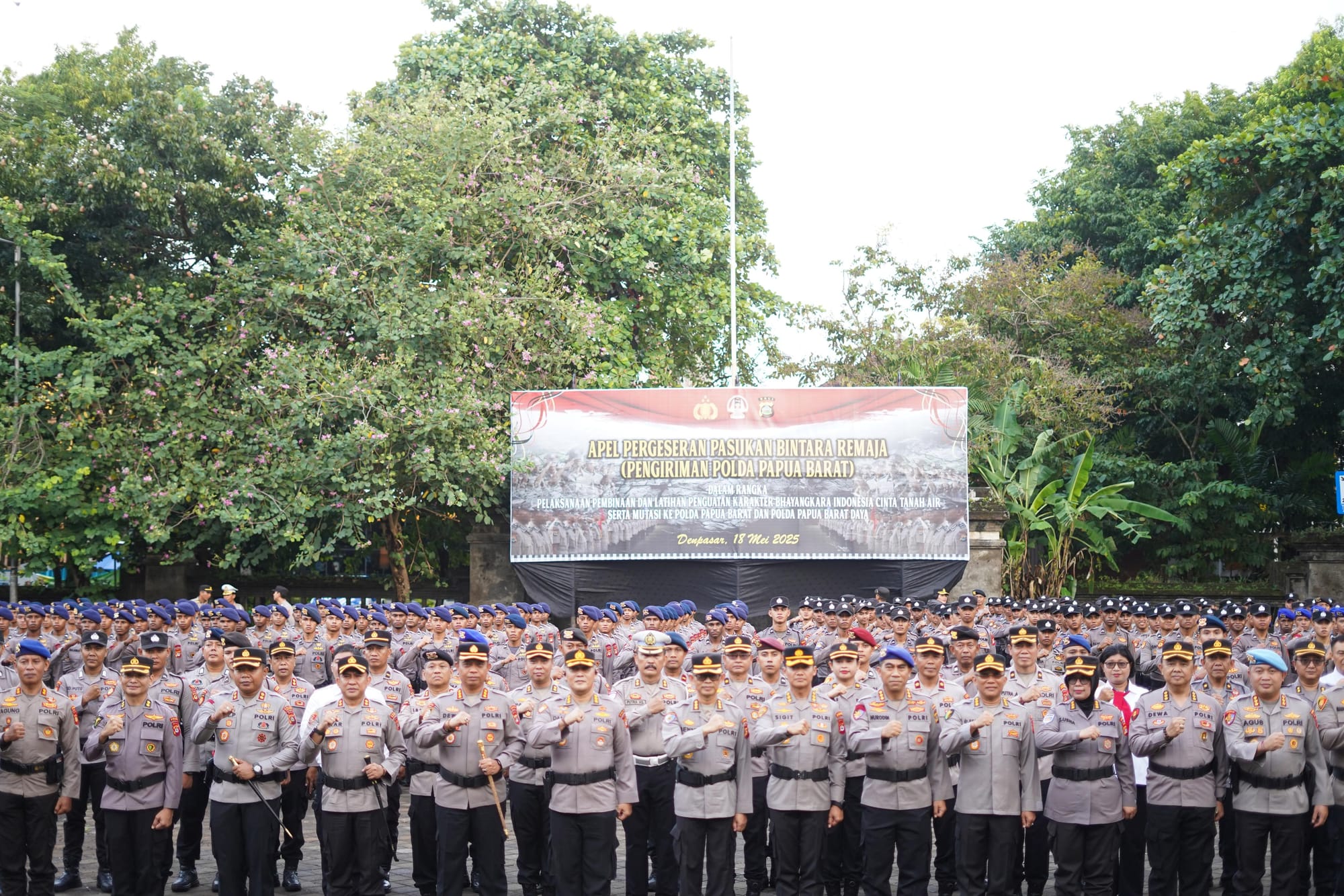 Sebanyak 564 Bintara Remaja dari Polda Bali Ditugaskan ke Papua Barat dan Papua Barat Daya