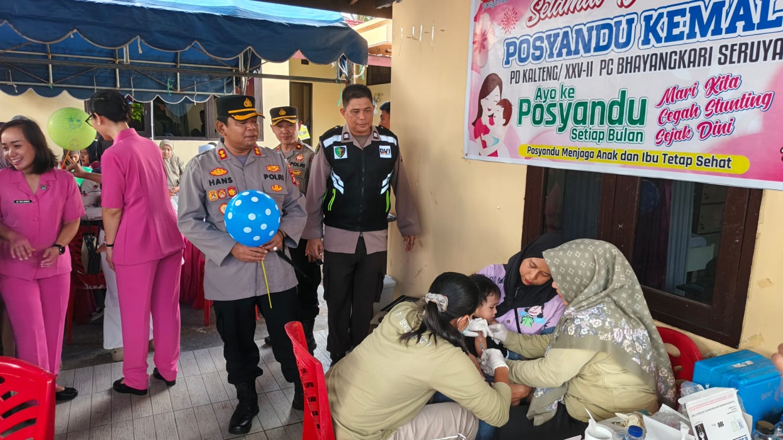 Polres Seruyan Gelar Gebyar Posyandu Presisi, Berikan Pelayanan Bagi 105 Balita dan Ibu Hamil