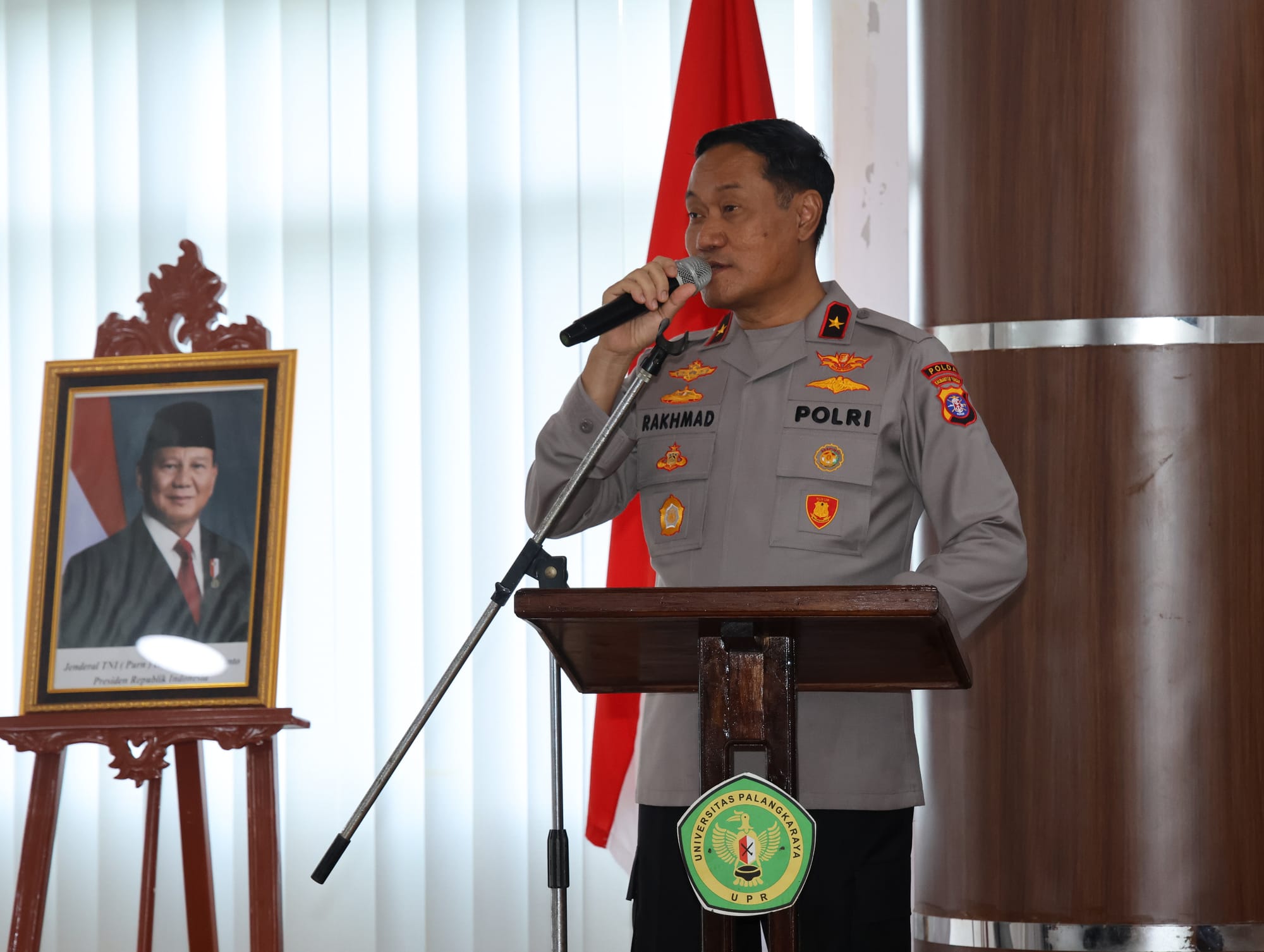 Bahas Asta Cita 2045, Wakapolda Kalteng Sampaikan Kuliah Umum di Universitas Palangka Raya