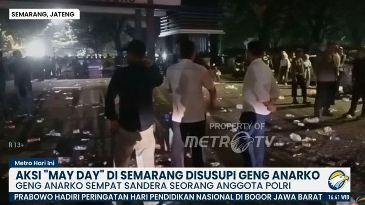 Pelaku Penyanderaan Polisi dalam Aksi Buruh Semarang Terancam Pidana