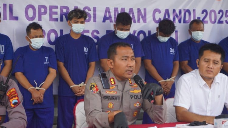 Operasi Aman Candi di Boyolali, 10 Preman Diamankan Polisi