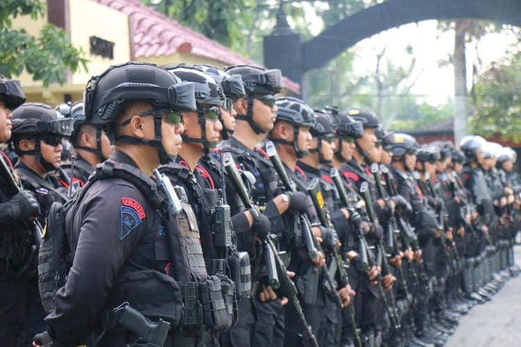 Polda Jateng Berhasil Amankan Kunjungan Presiden Prancis di Candi Borobudur